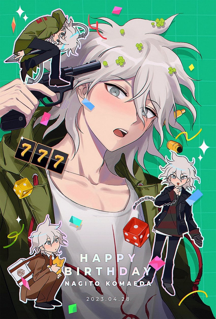 komaeda nagito (danganronpa and 1 more) drawn by boleum_(dgrpluna)