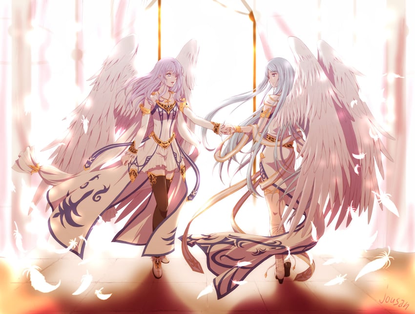 feena and reah (ys and 2 more) drawn by xiacheng_tatsuya