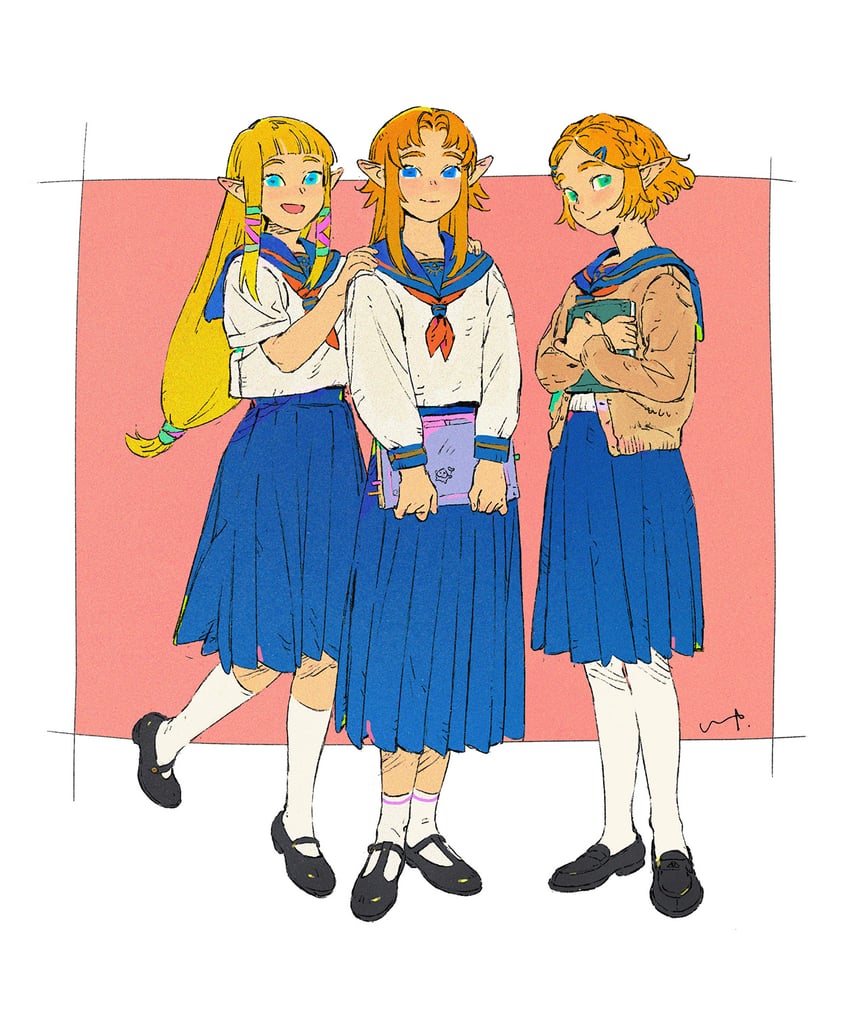 princess zelda (the legend of zelda and 3 more) drawn by lip_(lih8)