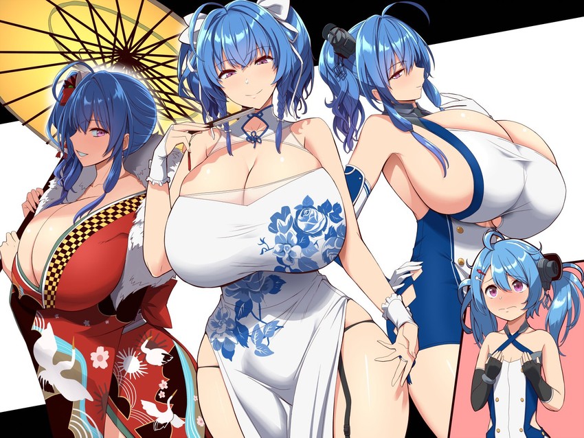 st. louis, helena, and lena (azur lane) drawn by kloah