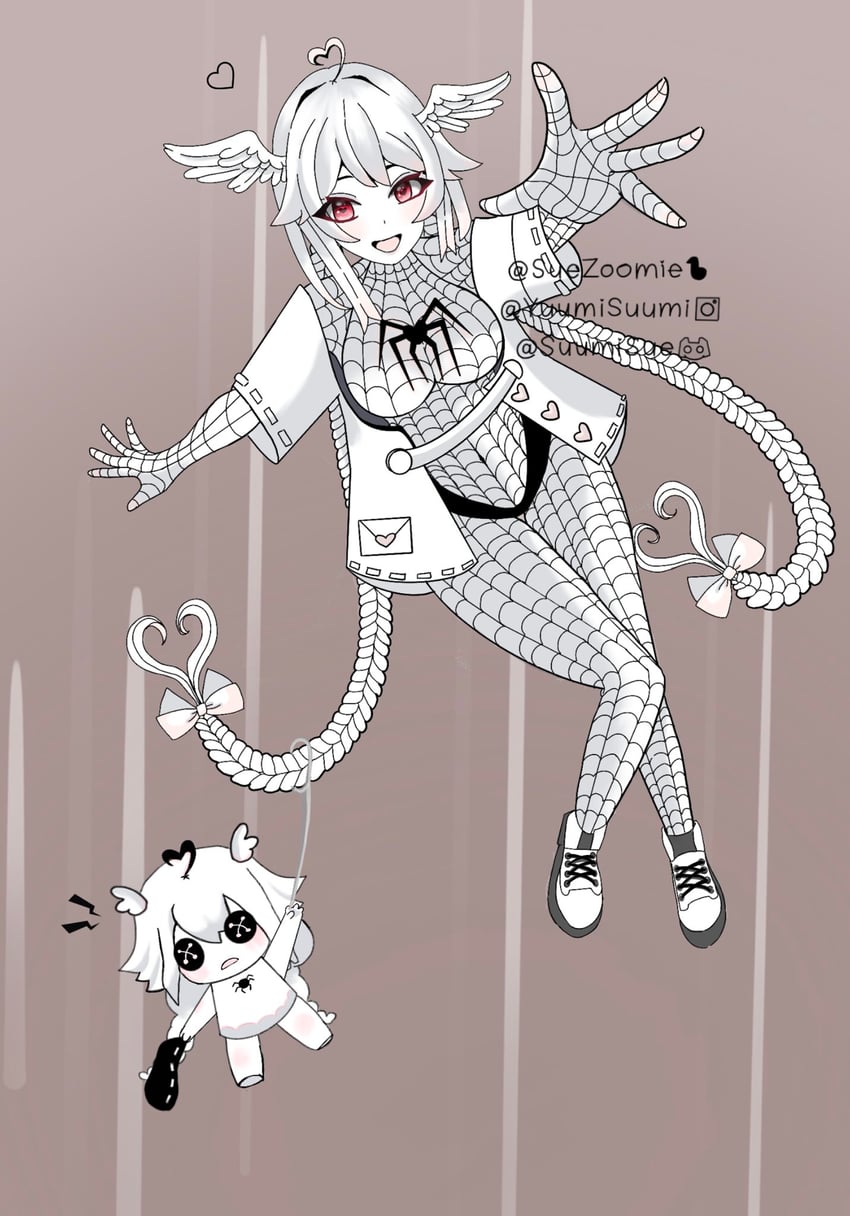 pillowdear (indie virtual youtuber and 2 more) drawn by suezoomie