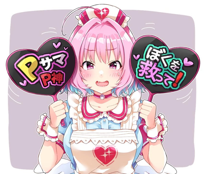 yumemi riamu (idolmaster and 2 more) drawn by trente