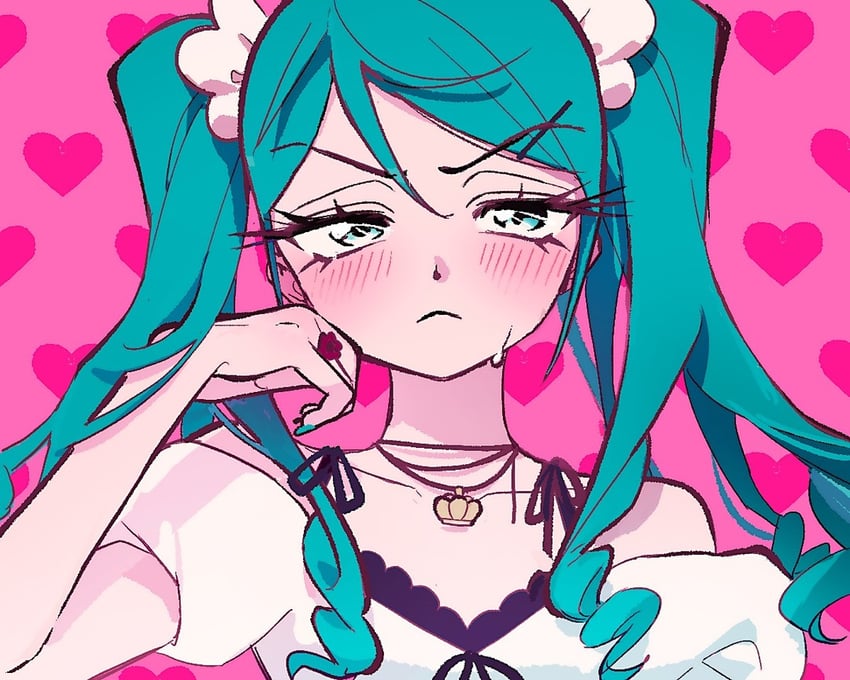 hatsune miku (vocaloid and 1 more) drawn by vivinos