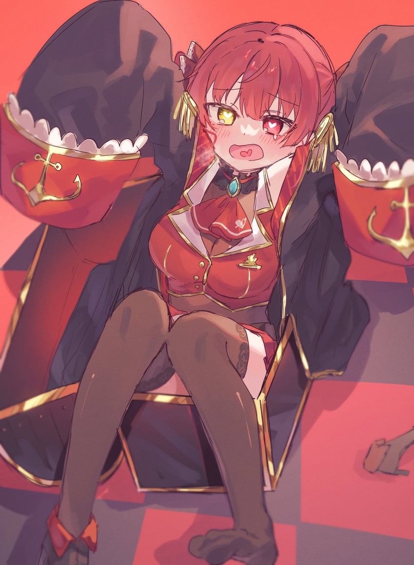 houshou marine (hololive and 1 more) drawn by gaaa_u