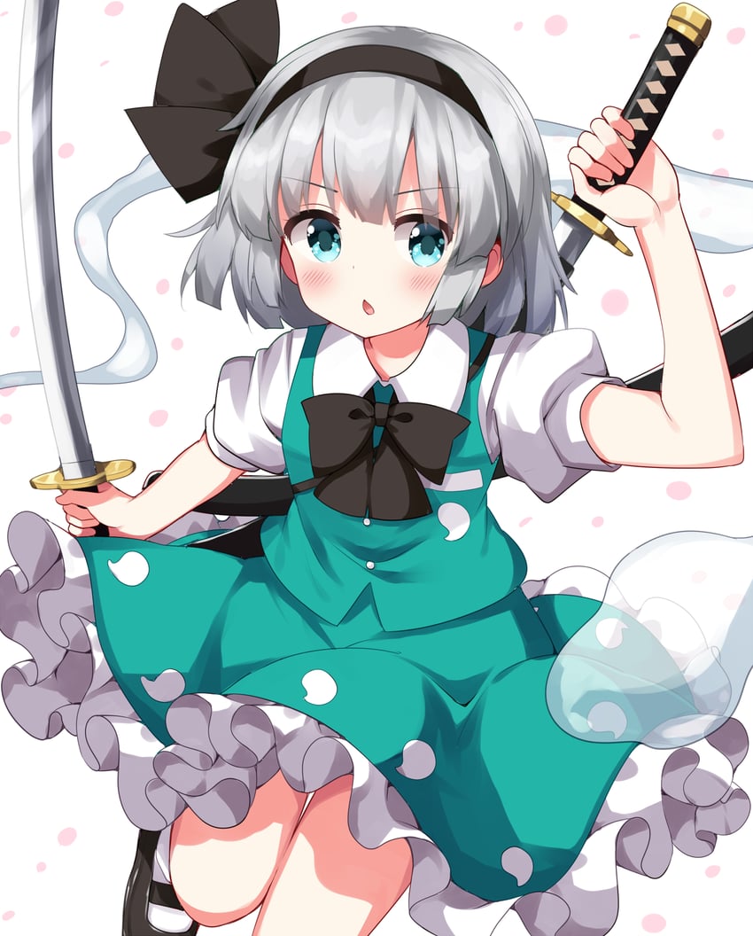 konpaku youmu (touhou) drawn by ruu_(tksymkw)
