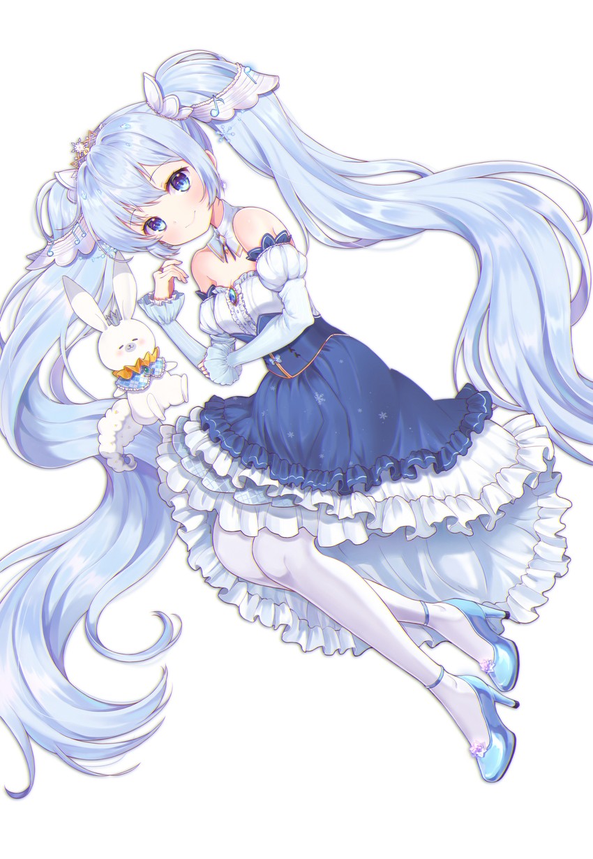hatsune miku, yuki miku, and rabbit yukine (vocaloid) drawn by foreign_blue