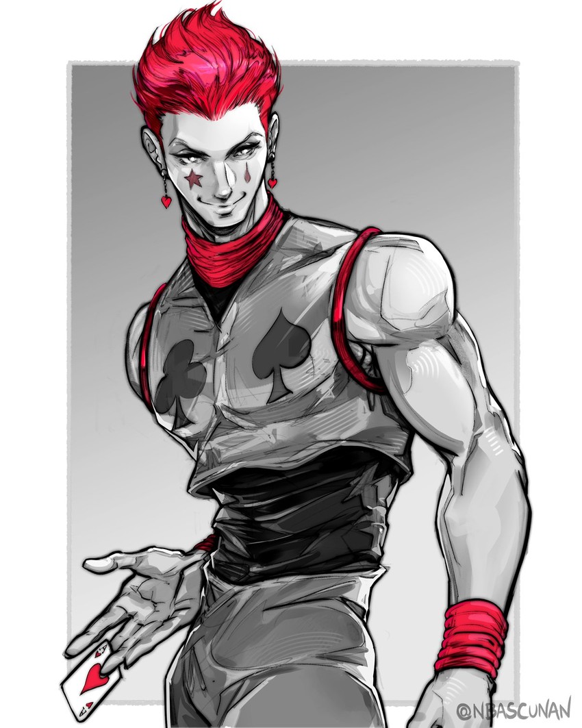 hisoka morow (hunter x hunter) drawn by nico_bascunan