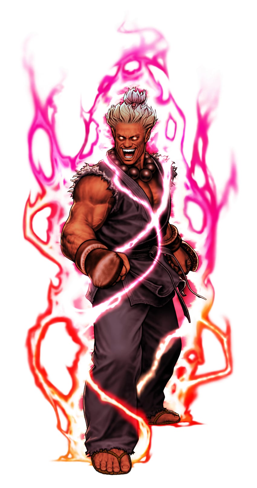 akuma and shin akuma (street fighter and 2 more) drawn by mori_toshiaki