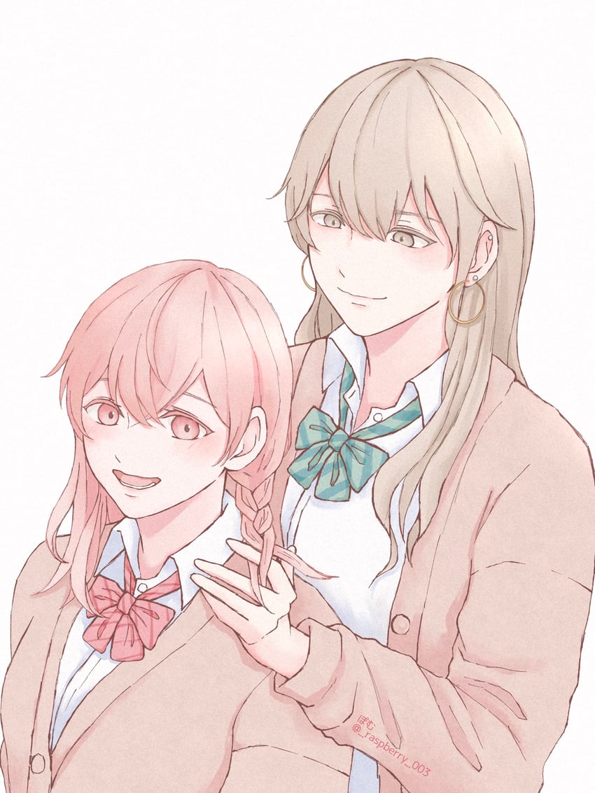 satou mafuyu and yoshida yuki (given) drawn by raspberry_003