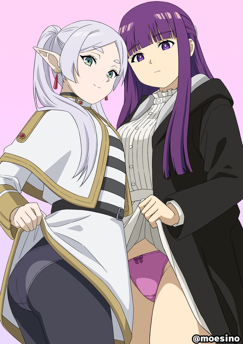 frieren and fern (sousou no frieren) drawn by moeshino