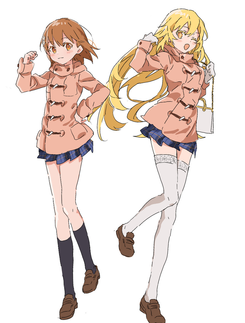 misaka mikoto and shokuhou misaki (toaru majutsu no index and 1 more) drawn by if959u