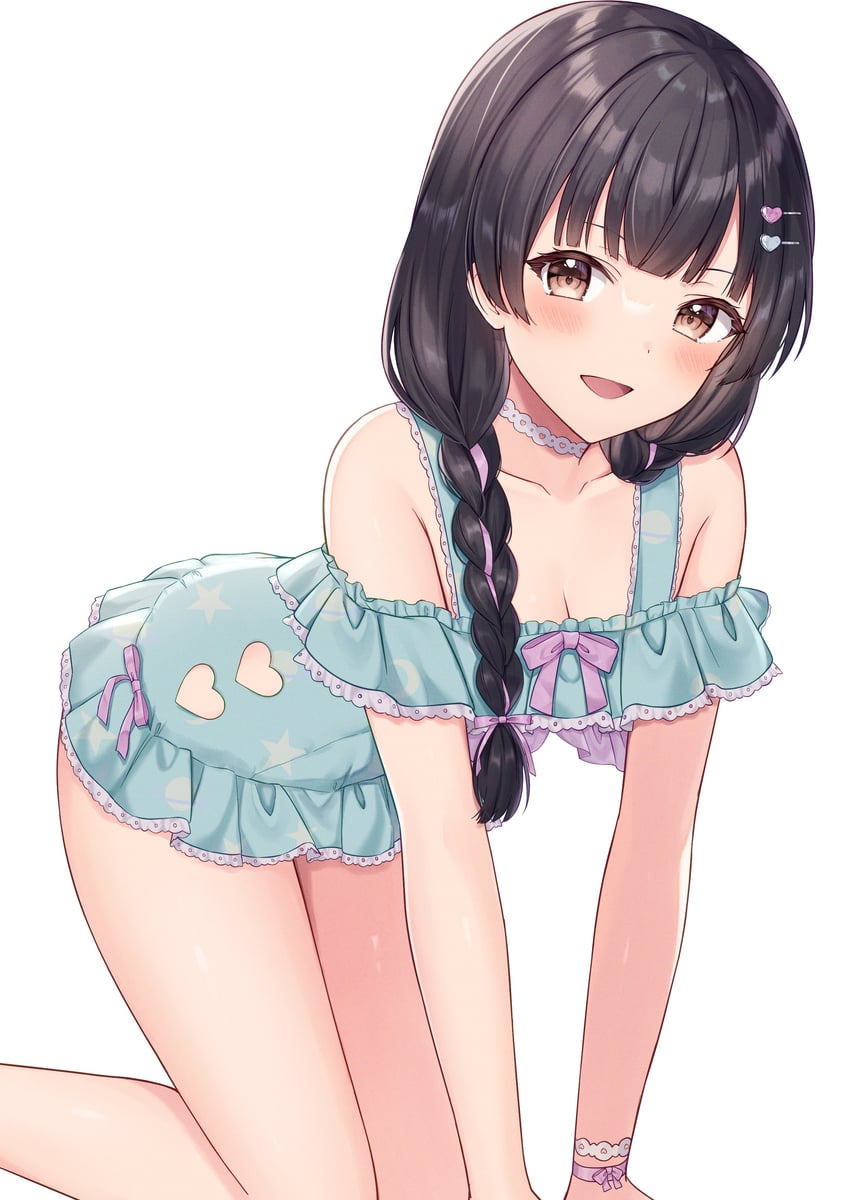 mayuzumi fuyuko (idolmaster and 1 more) drawn by mochiko_(uyu_omochi)