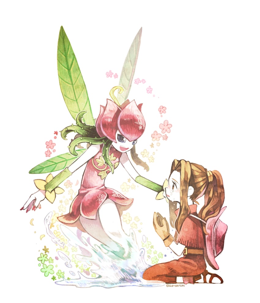 tachikawa mimi and lilimon (digimon and 1 more) drawn by sanaknim