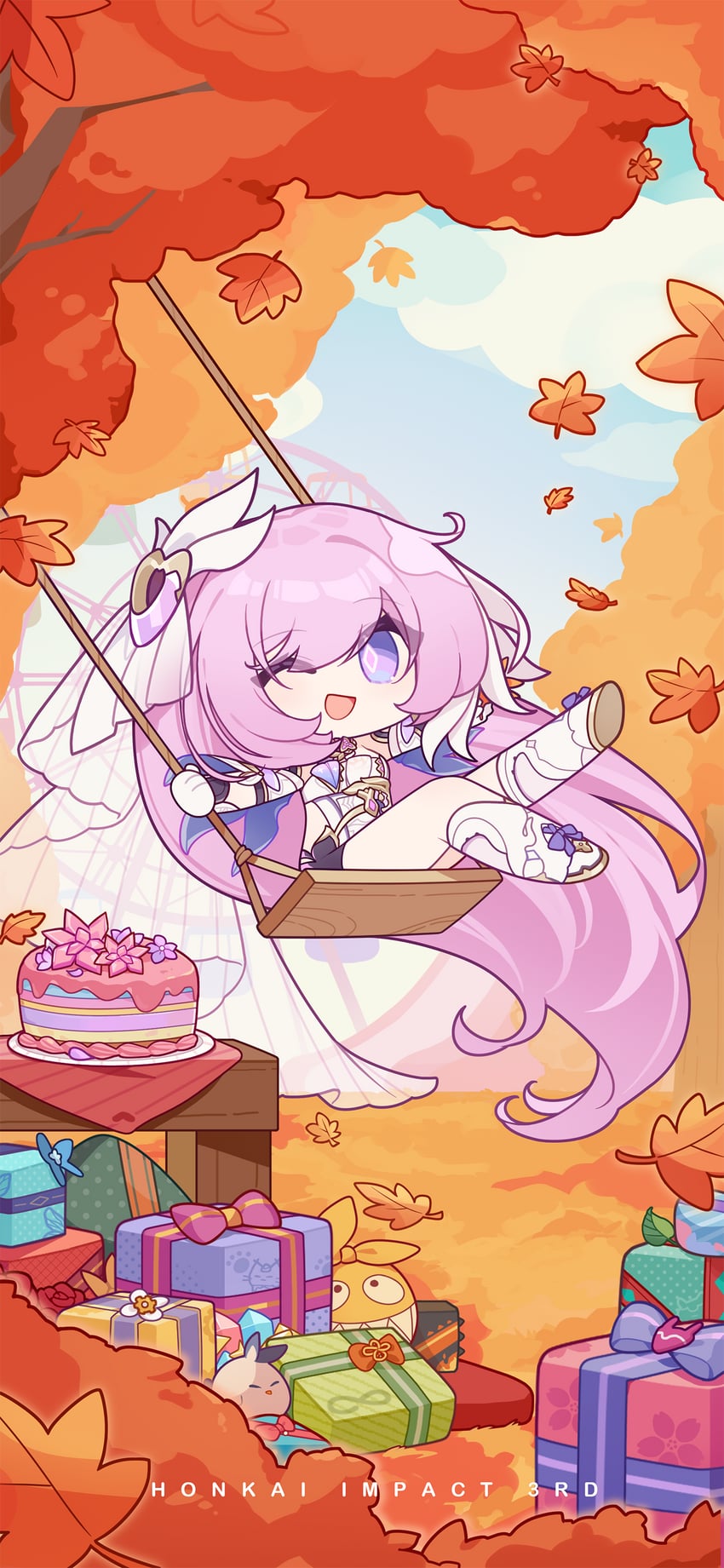 elysia, homu, and jingwei (honkai and 1 more) drawn by eta