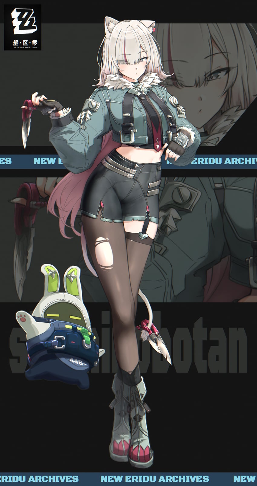 shishiro botan, jane doe, and securityboo (hololive and 1 more) drawn by zexalmike
