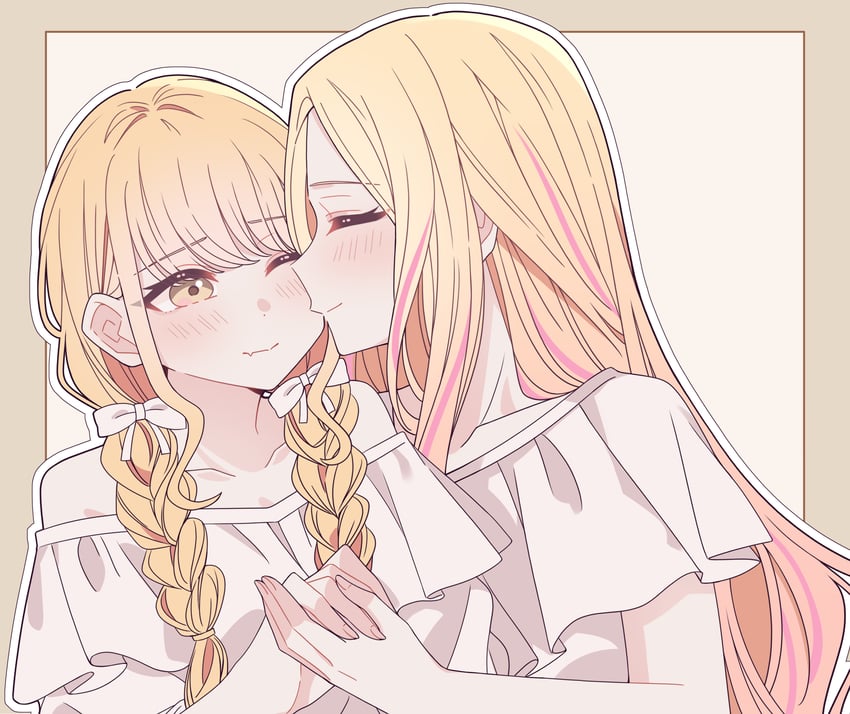 fujita kotone and juo sena (idolmaster and 1 more) drawn by kousaka_0v0