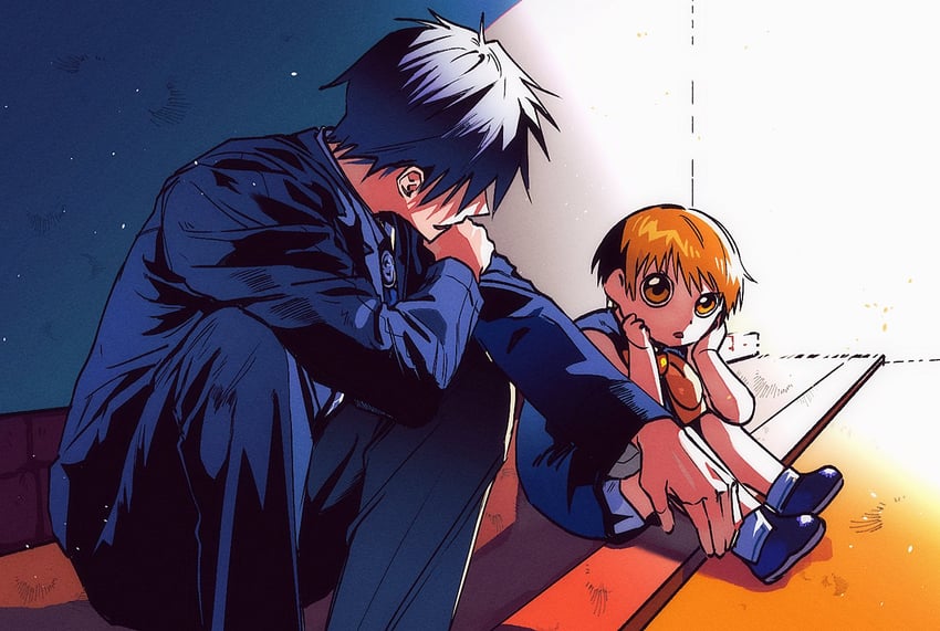 gash bell and takamine kiyomaro (konjiki no gash!!) drawn by wangcheolgab