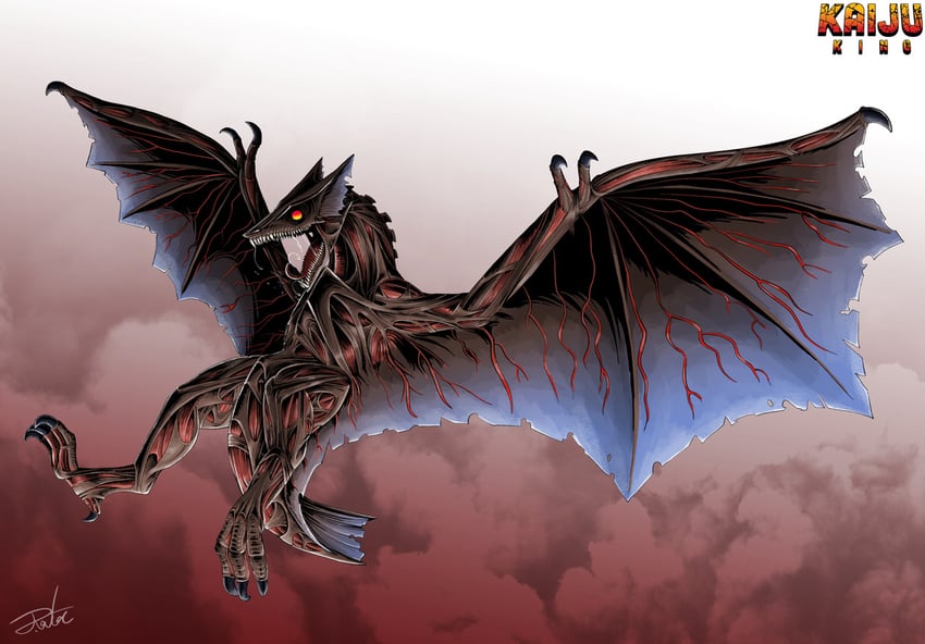 gyaos (gamera) drawn by gugenheim98