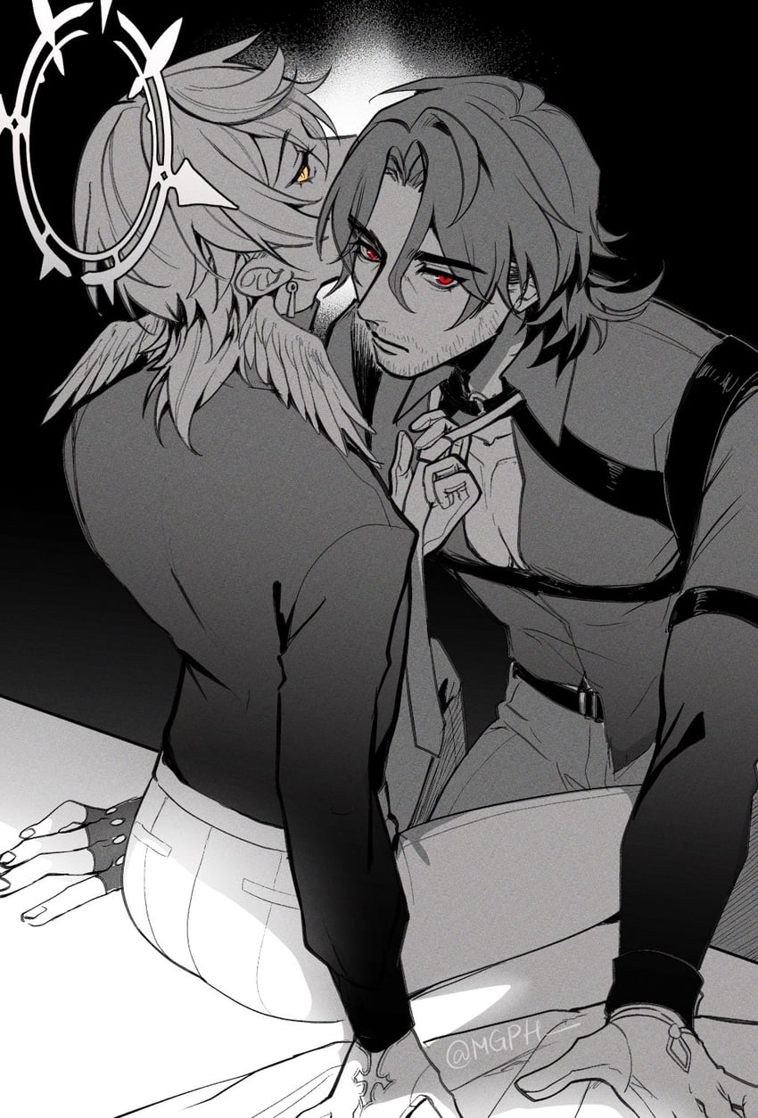 sunday and gallagher (honkai and 1 more) drawn by mgph