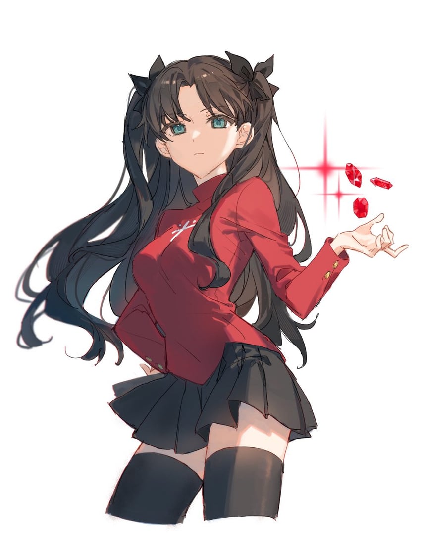 tohsaka rin (fate and 1 more) drawn by tsubame_airs