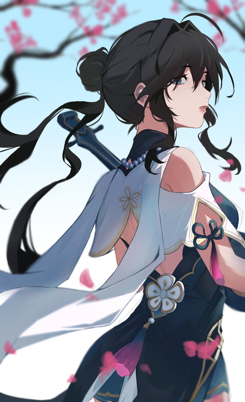 ruan mei (honkai and 1 more) drawn by rizzu