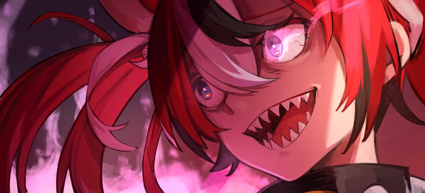 hakos baelz (hololive and 1 more) drawn by rakku_(rkrmz0n)
