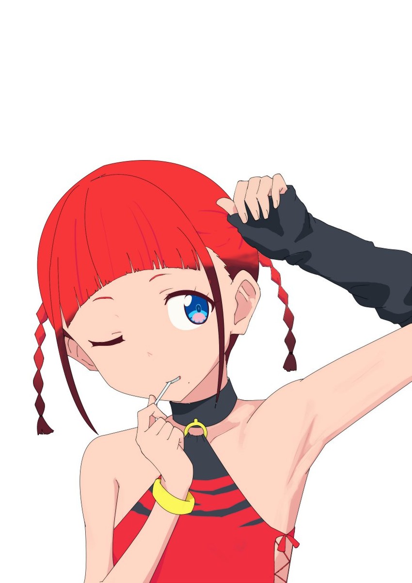asukagawa chise (gridman universe and 1 more) drawn by gobanme_no_mayoi_neko