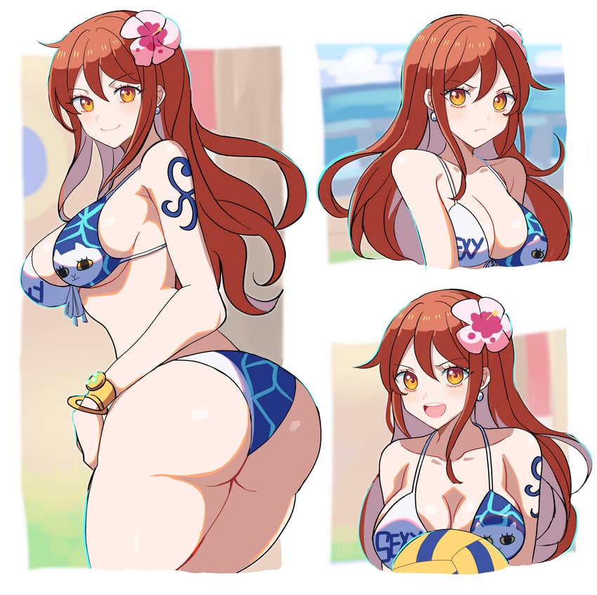 nami (one piece and 1 more) drawn by kasuga_kaya