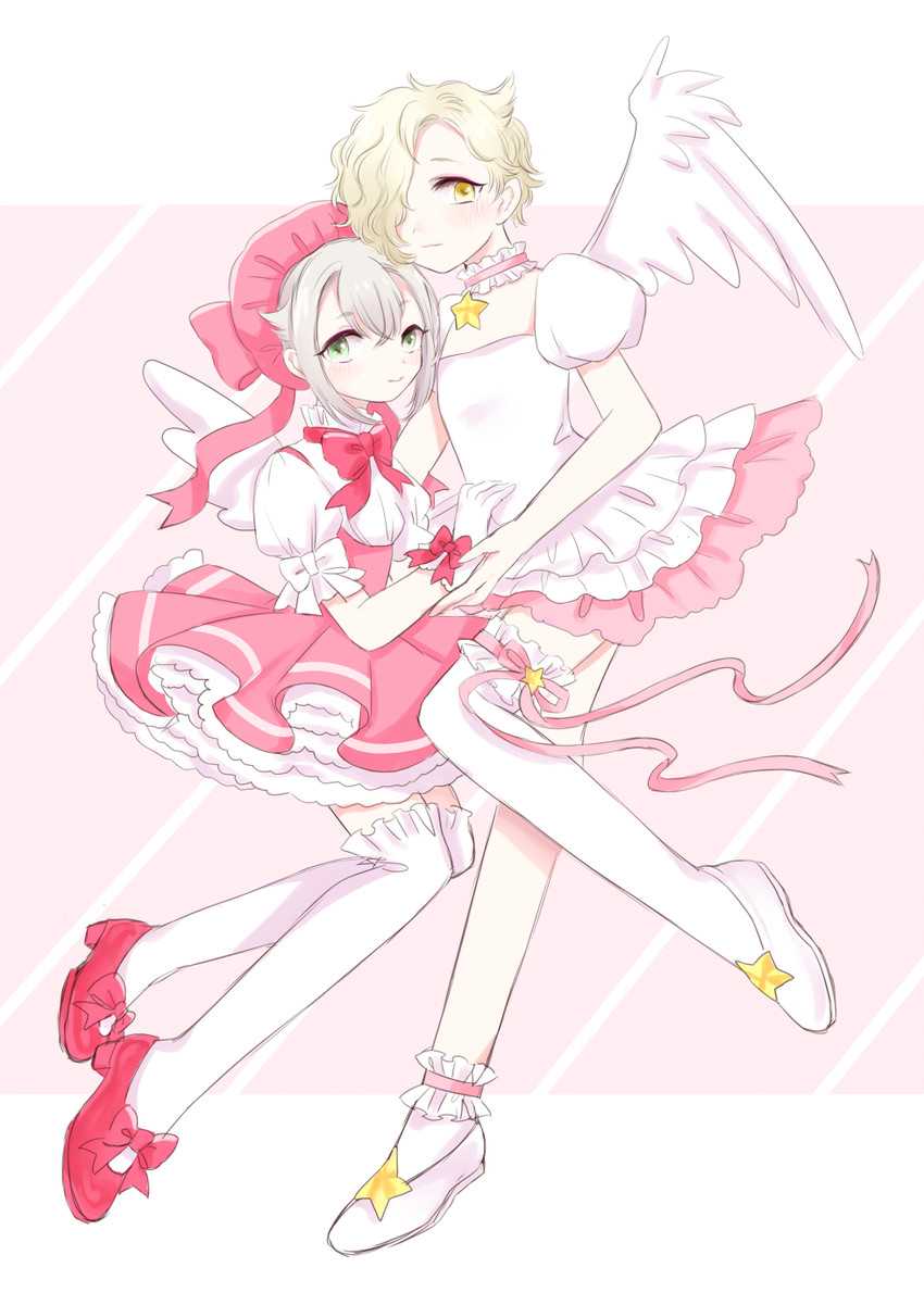 kinomoto sakura, hotarumaru, and gokotai (touken ranbu and 1 more) drawn by michelle_(ooo-anteat)
