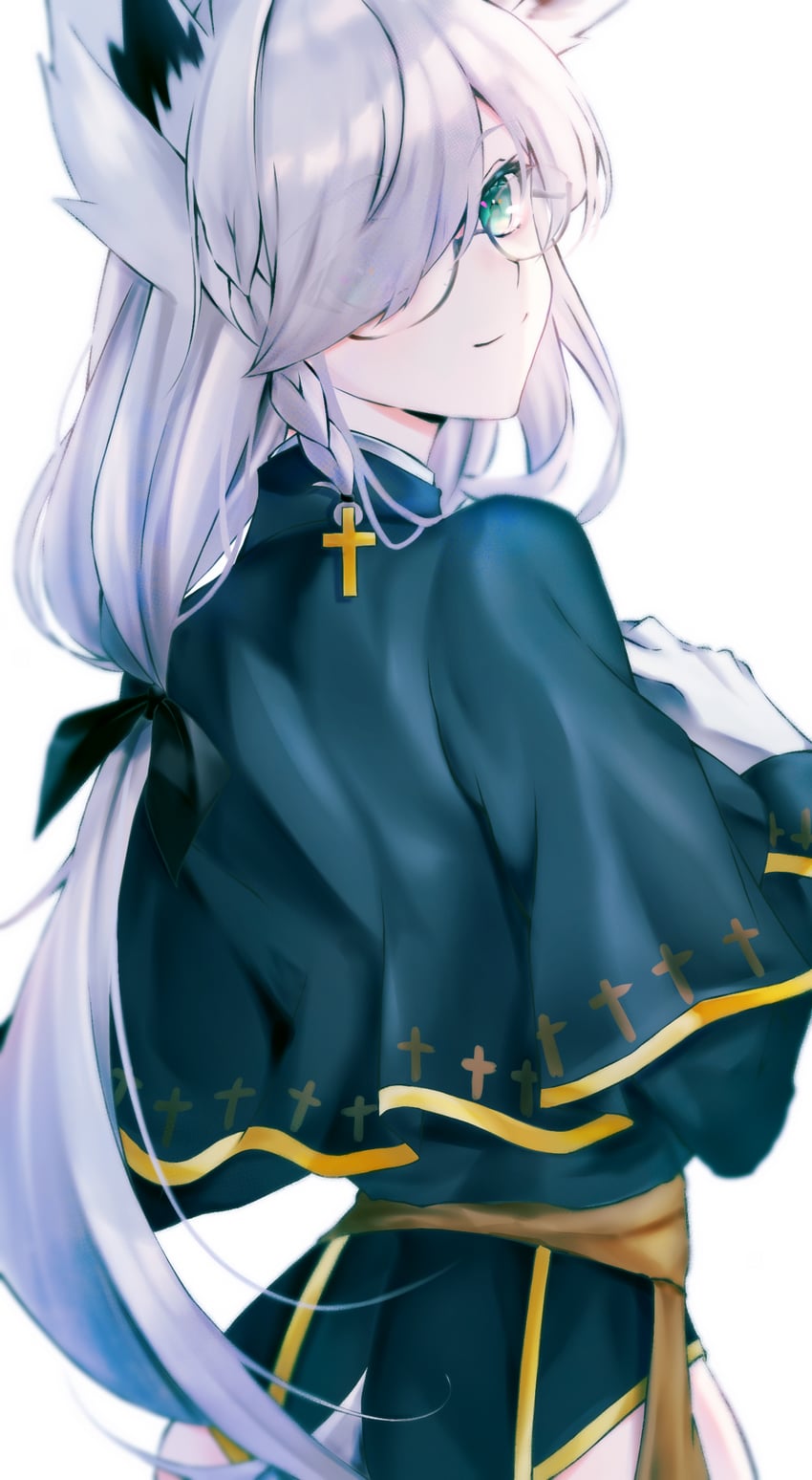 shirakami fubuki (hololive) drawn by nick_wong