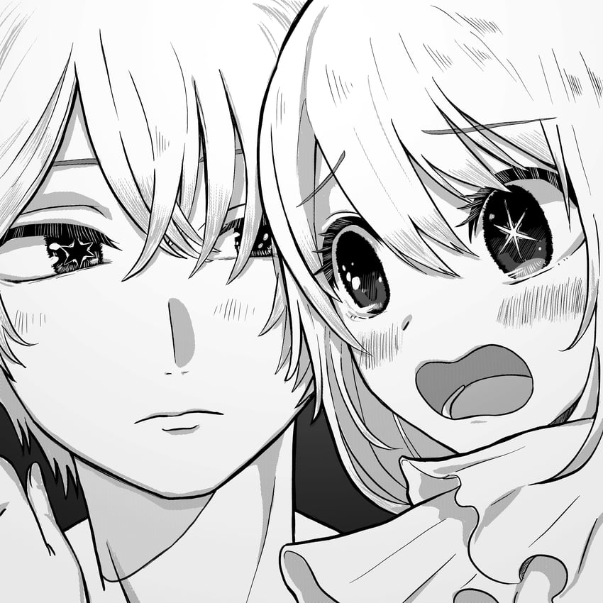hoshino ruby and hoshino aquamarine (oshi no ko) drawn by onakapecopecopeco