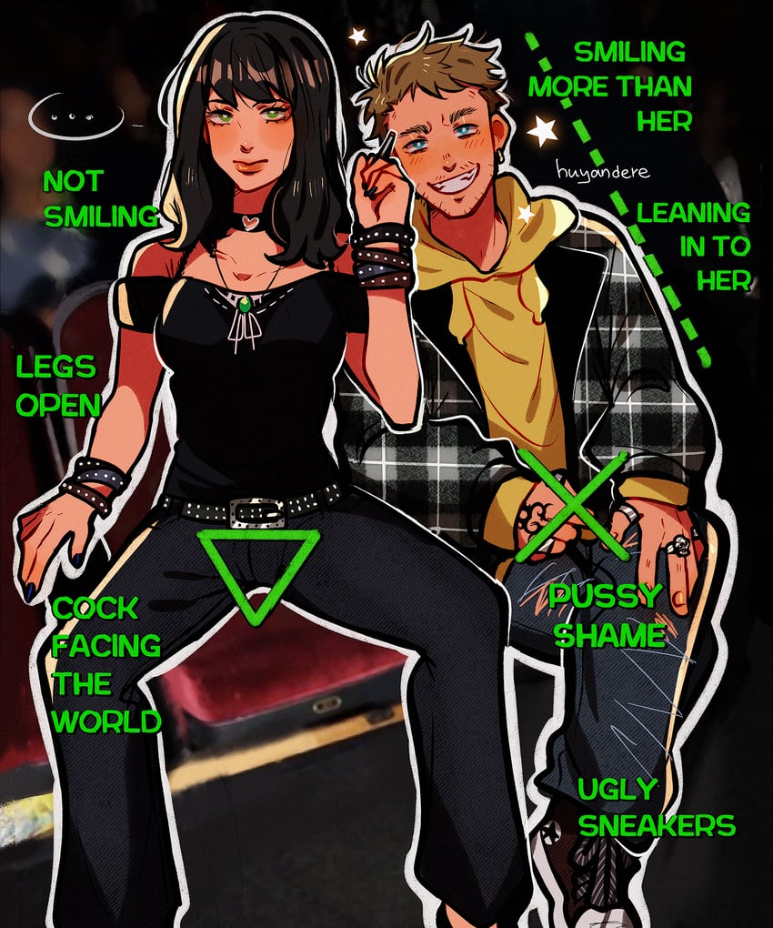 jesse pinkman and jane margolis (breaking bad) drawn by huyandere