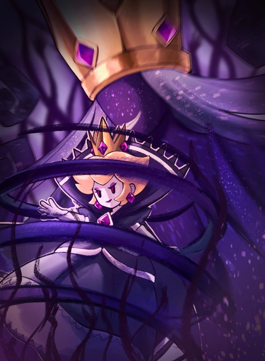 shadow queen (mario and 2 more) drawn by commshoo