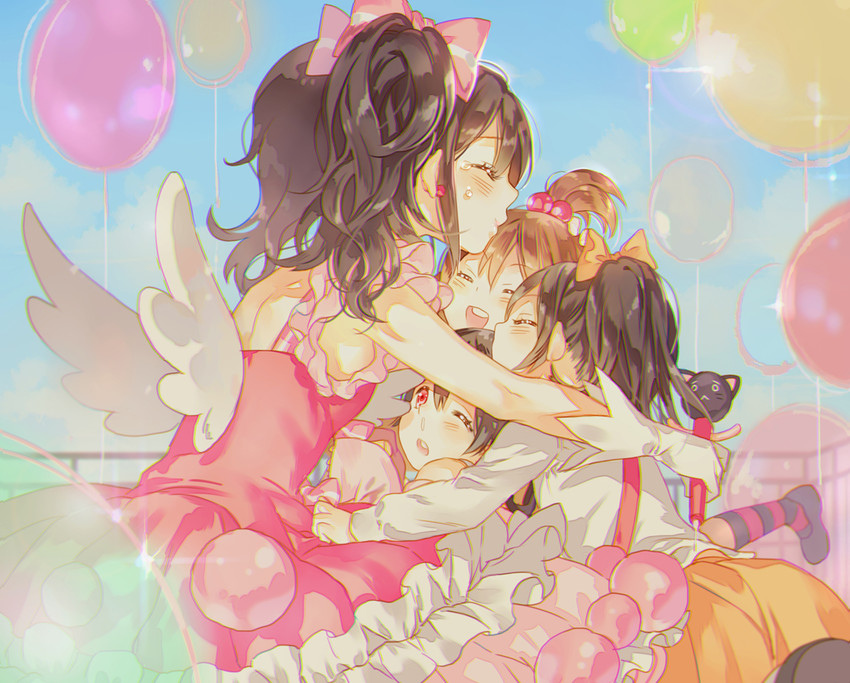 yazawa nico, yazawa cotaro, yazawa cocoro, and yazawa cocoa (love live! and 1 more) drawn by hoshii_hisa