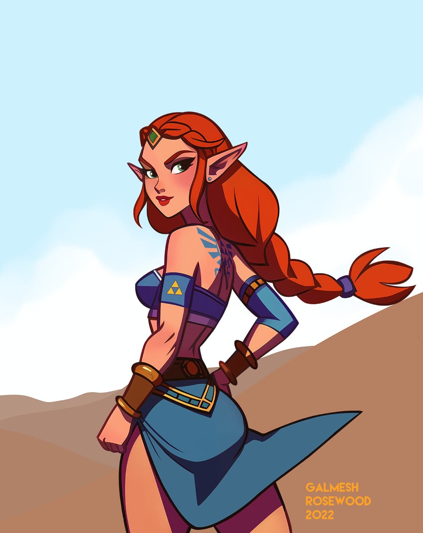 princess zelda (the legend of zelda) drawn by galmesh_rosewood