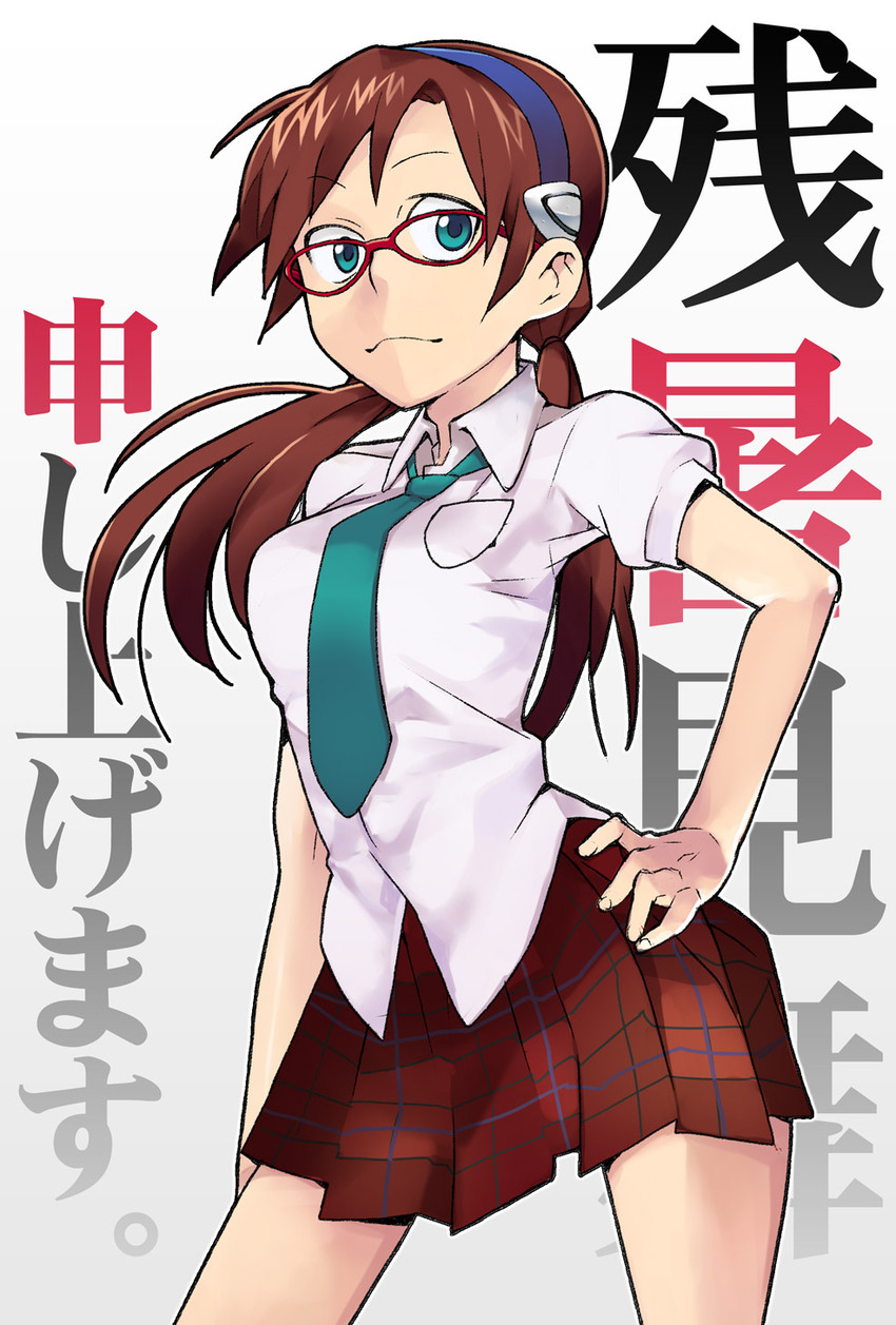 makinami mari illustrious (neon genesis evangelion and 2 more) drawn by saitou_yahu