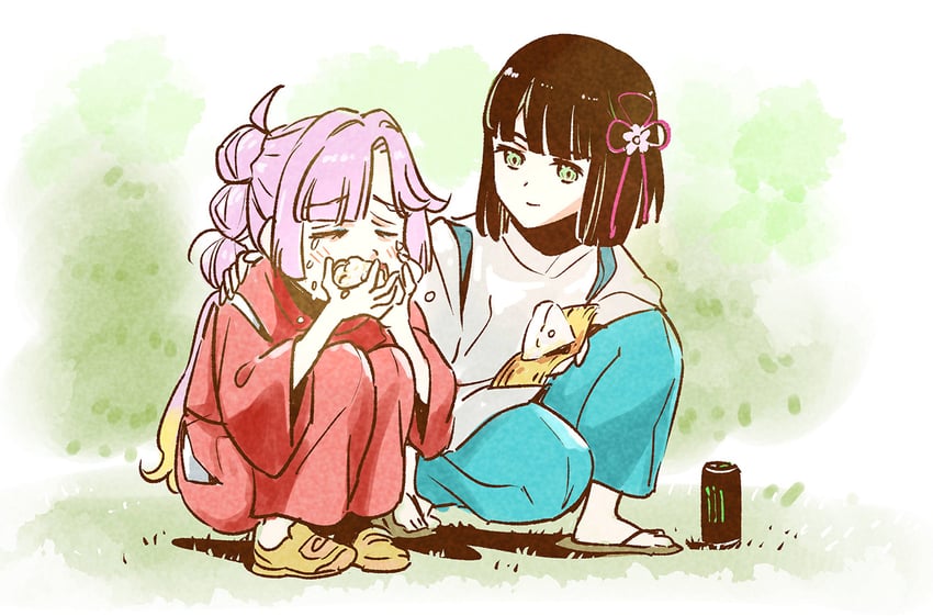 momose ginko, anyoji hime, ogino chihiro, and haku (love live! and 2 more) drawn by chanja