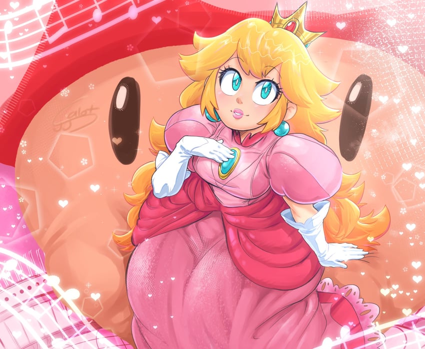 princess peach (mario and 1 more) drawn by jjsucksalot
