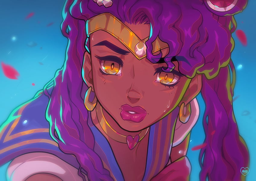 tsukino usagi and sailor moon (bishoujo senshi sailor moon) drawn by cinnabarbie