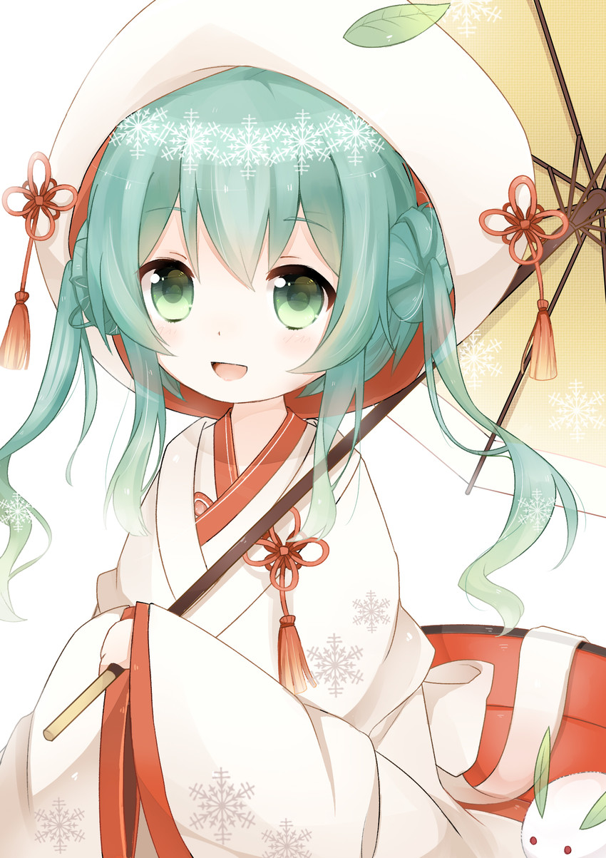 hatsune miku and yuki miku (vocaloid) drawn by maple_(57675110)