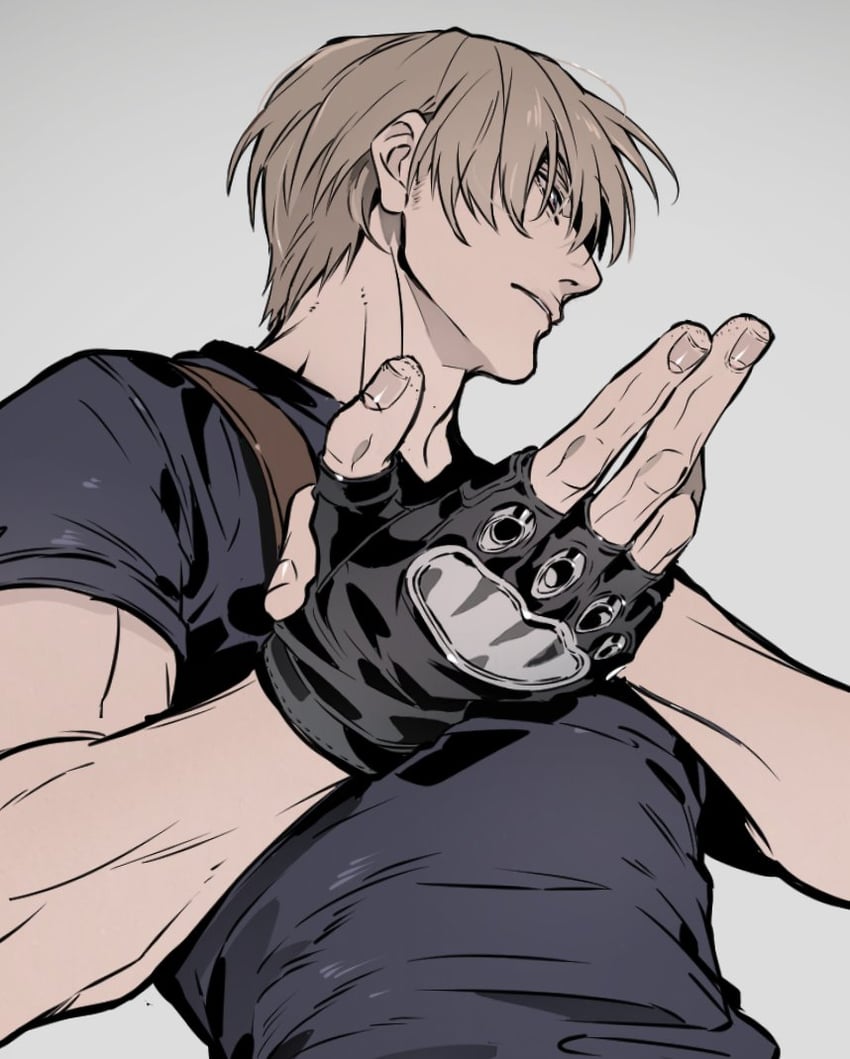 leon s. kennedy (resident evil and 1 more) drawn by ryeon_(gs_oik)