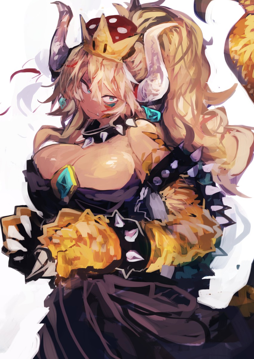 bowsette (mario and 1 more) drawn by kaamin_(mariarose753)