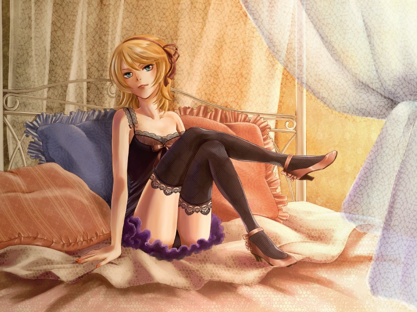 kagamine rin (vocaloid) drawn by sennco