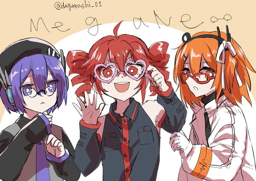 kasane teto, adachi rei, and utane uta (utau and 1 more) drawn by degarashi_01