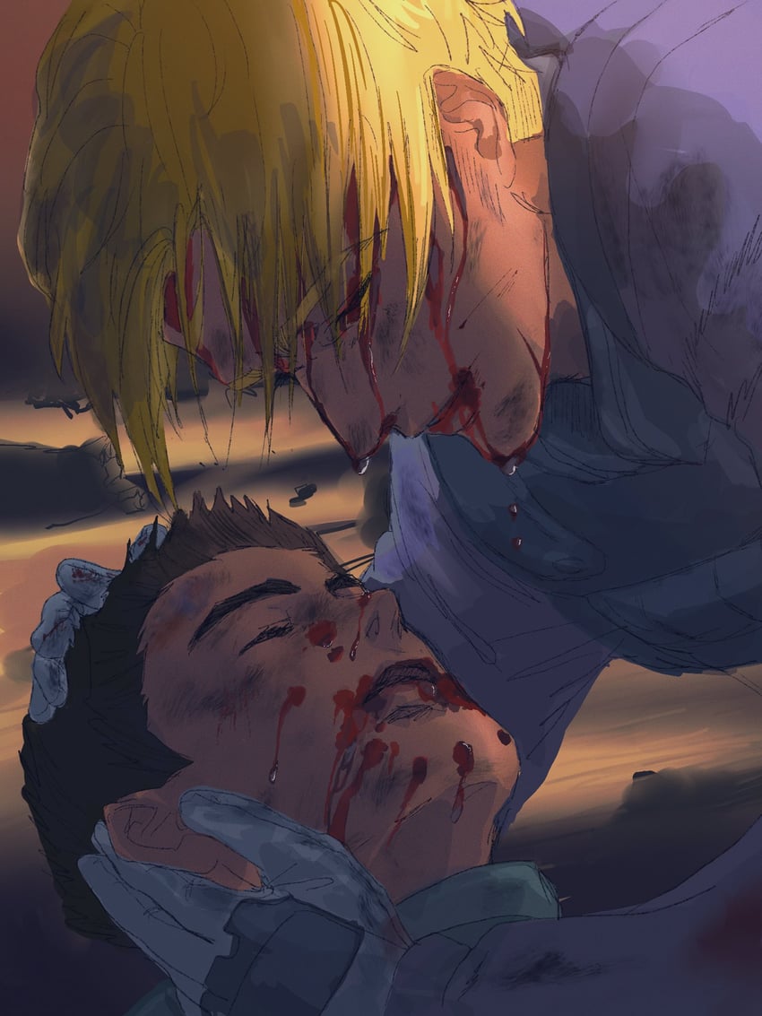 ao isami and lewis smith (yuuki bakuhatsu bang bravern) drawn by ebibangbang