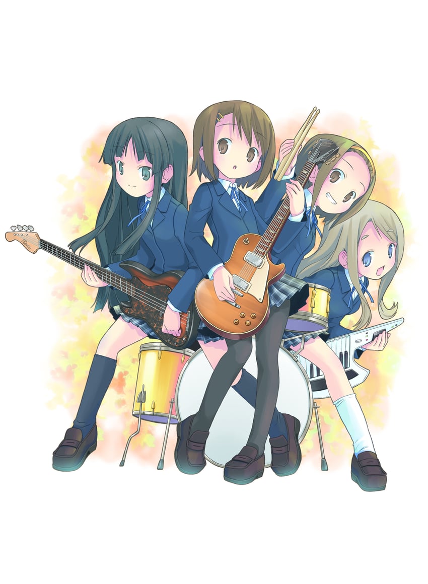 akiyama mio, hirasawa yui, tainaka ritsu, and kotobuki tsumugi (k-on!) drawn by pop_(electromagneticwave)