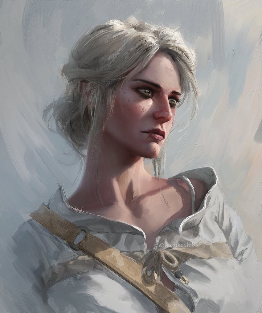 ciri (the witcher and 1 more) drawn by aleksandra_skiba
