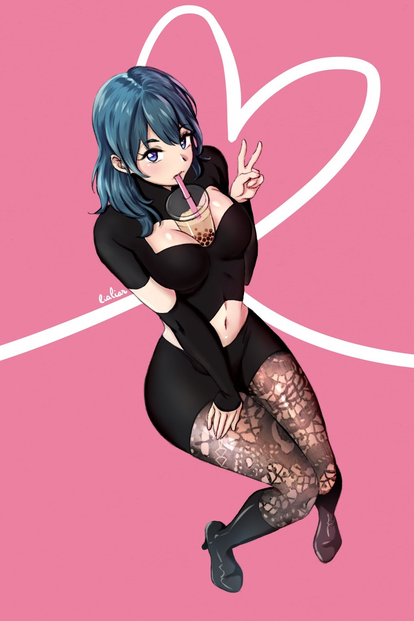 female byleth (fire emblem and 1 more) drawn by lialiar1