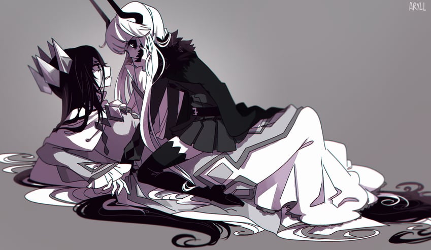 kcalb and etihw (funamusea and 1 more) drawn by aryll_(marbles)