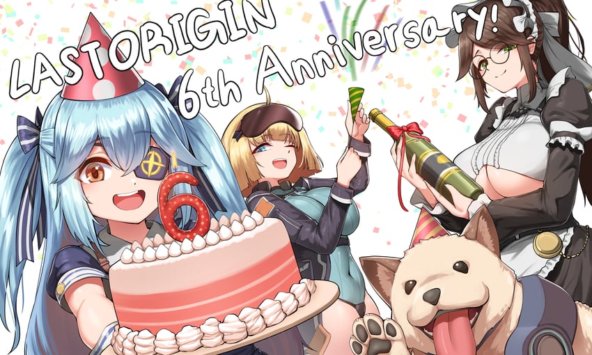 lrl, griffon, constantia s2, and bori (last origin) drawn by cho!cho!